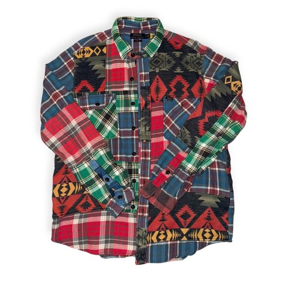 Polo Ralph Lauren Patchwork Aztec Flannel - Picture 3 of 7
